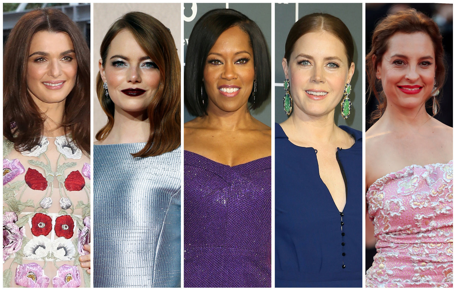 Best supporting actress Oscar nominees for the 91st annual Academy Awards (L-R) Weisz, Stone, King, Adams and de Tavira are seen in a combination of file photos